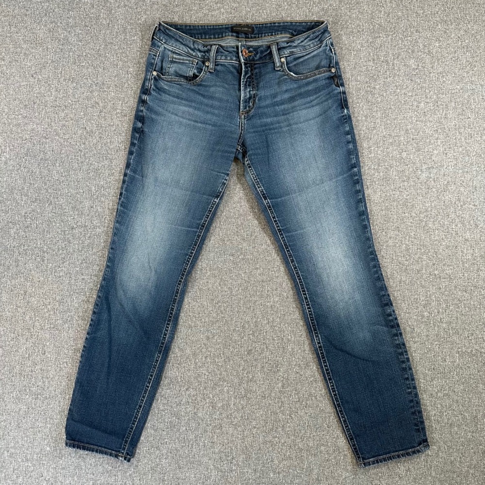 Silver Jeans Co. Jeans Womens 29/29 Boyfriend Blue Whiskered L27101EKC474